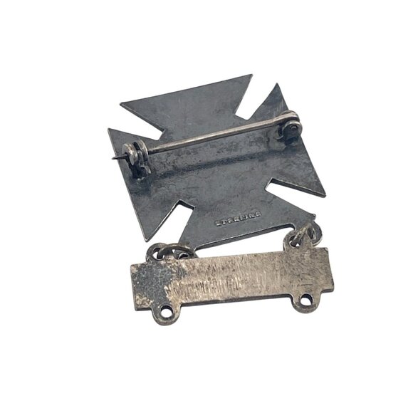 Vintage Sterling Silver Sharpshooter Carbine Marksman Badge Pin - Picture 6 of 7